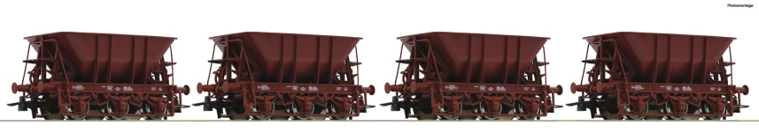 Roco 6600068 - H0 - 4-tlg. Set Erzwagen Dd, SJ, Ep. IV - Set 1